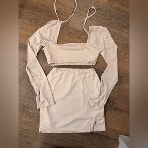 SHEIN Elegant Cream Fabric